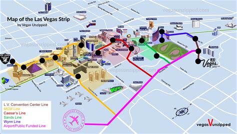 las vegas tunnel map